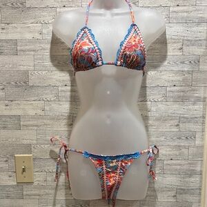 Source Unknown Multicolor Bikini Set